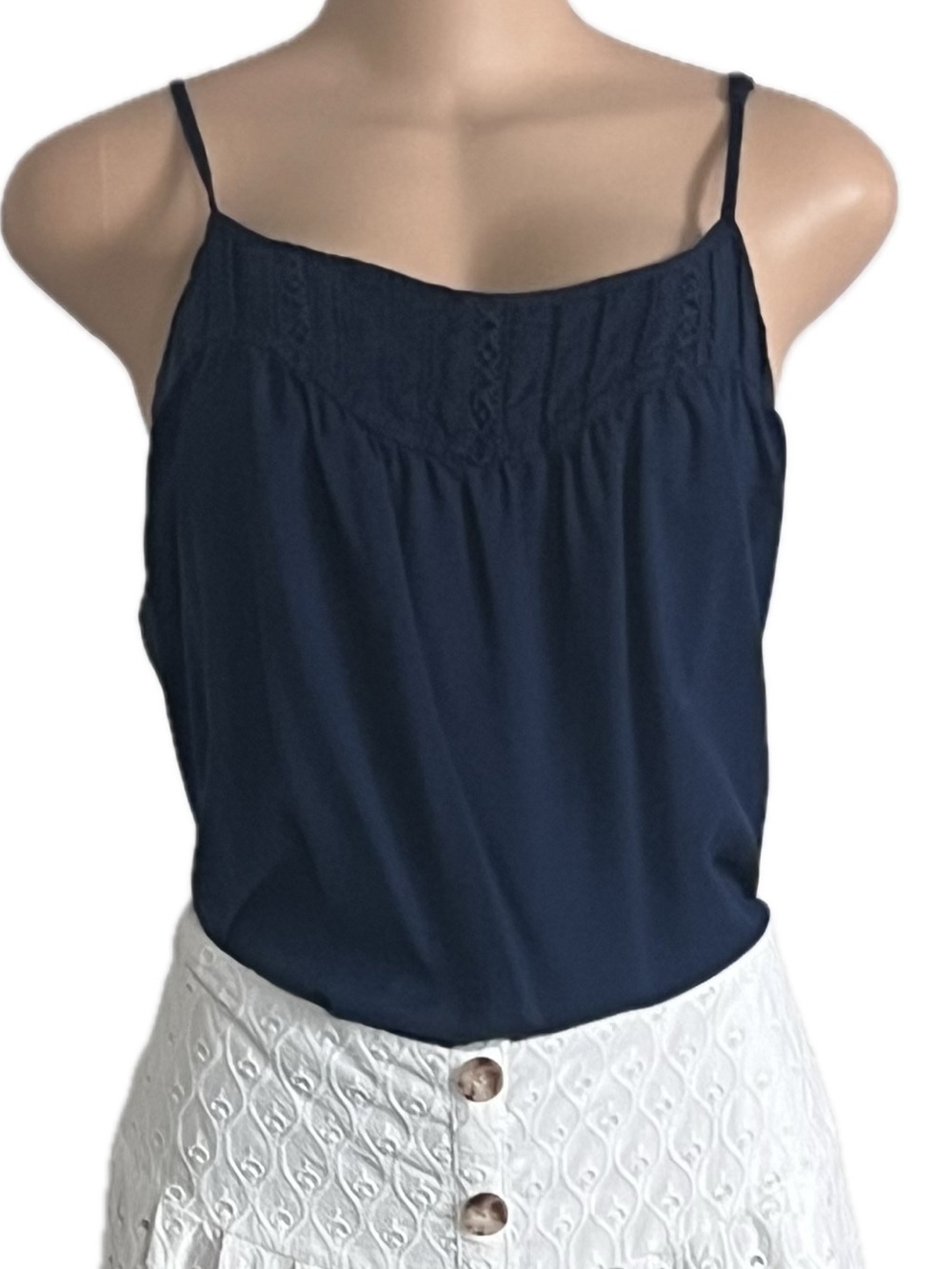 Red Camel Navy Blue Spaghetti Strap Tank Top